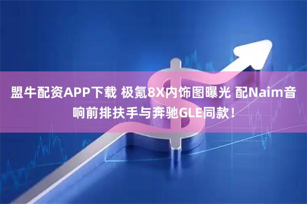 盟牛配资APP下载 极氪8X内饰图曝光 配Naim音响前排扶手与奔驰GLE同款！